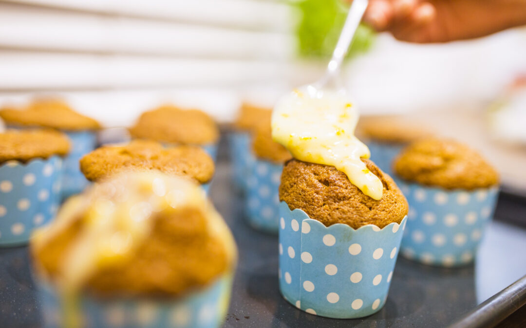 Frühstücks-Haferflocken-Bananen-Muffins